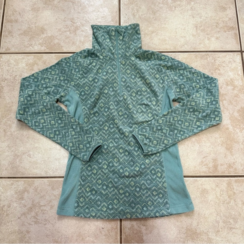 Columbia Teal Patterned Sweatshirt